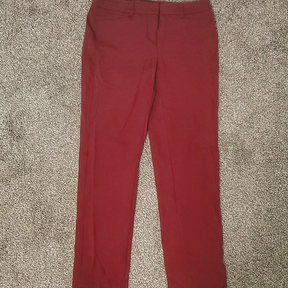 Red dress pants